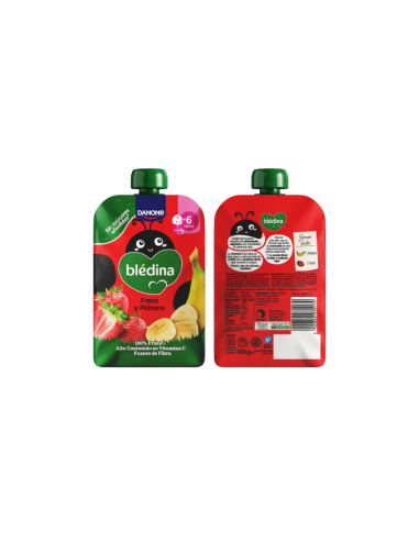 BLÉDINA Pouch Fresa y Plátano 100 g