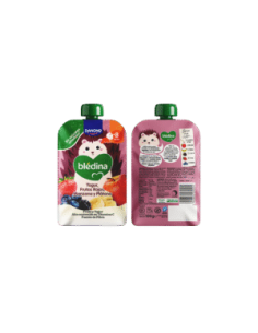BLÉDINA Pouch Yogur, Frutos Rojos, Manzana y Plátano 100 g