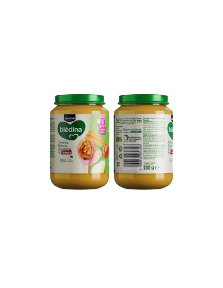 BLÉDINA Tarrito de Tomates, Patatas, Zanahoria y Ternera 200 g