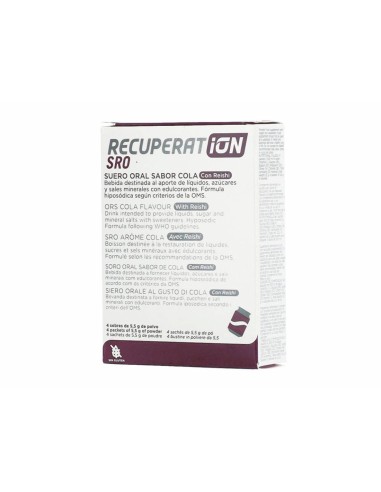 RECUPERATION SRO Suero Oral 4 sobres sabor cola