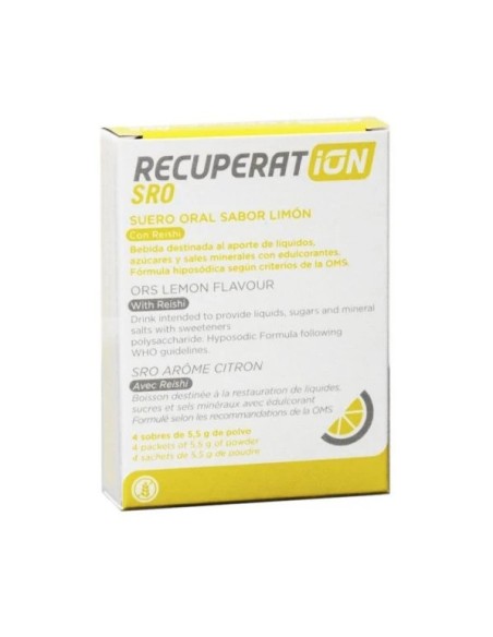 RECUPERATION SRO Suero Oral 4 sobres sabor limón