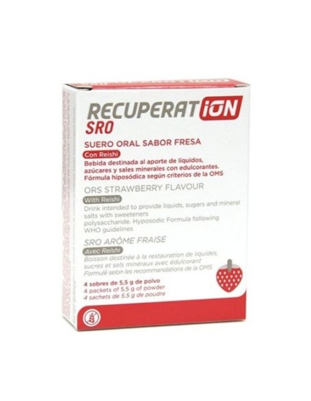 RECUPERATION SRO Suero Oral 4 sobres sabor fresa
