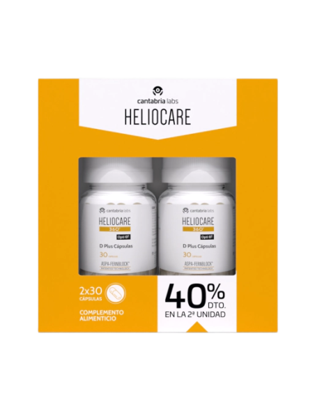 HELIOCARE 360º D Plus PACK DUPLO 2x30 cápsulas