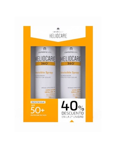 HELIOCARE 360º Invisible Spray SPF 50+ PACK DUPLO 2 x 200 ml