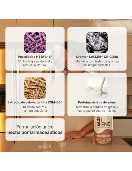 BAÏA Fit Blend Sabor Chocolate 600 g
