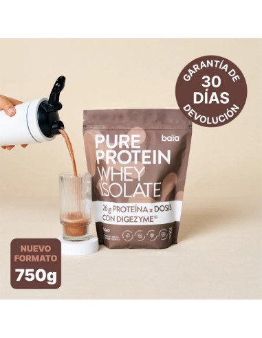 BAÏA Pure Protein Whey Isolate Sabor Chocolate 750 g