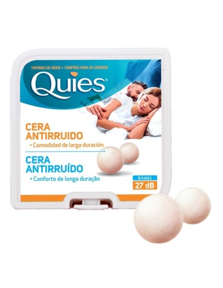 QUIES Tapones de Cera Antirruido 8 pares