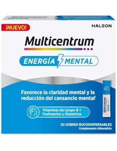 MULTICENTRUM Energía Mental 20 sobres bucodispersables