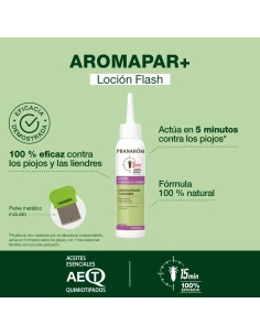 PRANAROM Aromapar Loción contra Piojos y Liendres - Tratamiento Flash 2