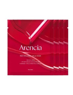 ARENCIA Red Collagen Jello Mask 4 ea - 4 Mascarillas de Colágeno