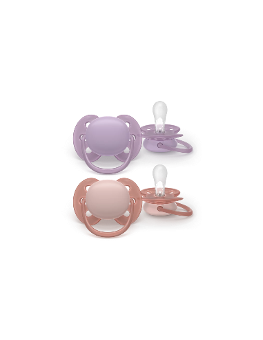 Hevea chupete goma natural 3-36 m color granate y anatómico