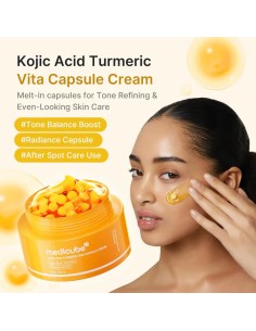 MEDICUBE Kojic Acid Turmeric Vita Capsule Cream - Crema con Microcápsulas 2