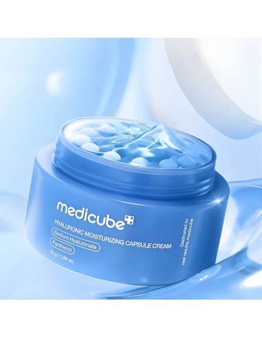 MEDICUBE Hyaluronic Moisturizing Capsule Cream - Crema con Microcápsulas