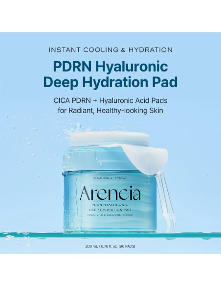 ARENCIA PDRN Hyaluronic Deep Hydration Pad - Parches Hidratación Profunda