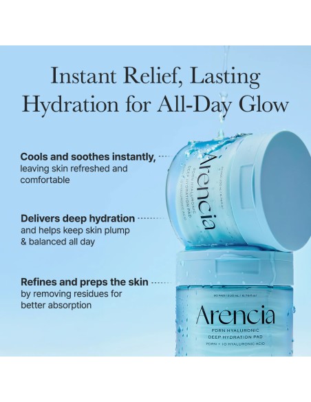 ARENCIA PDRN Hyaluronic Deep Hydration Pad - Parches Hidratación Profunda