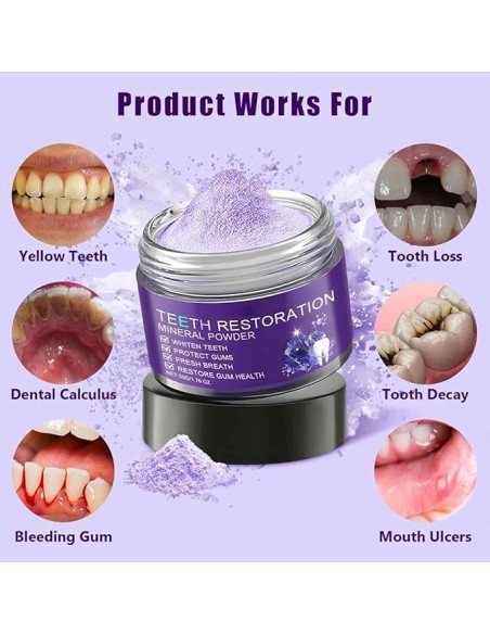 ORALHOE Polvo Mineral de Restauración Dental 50 g