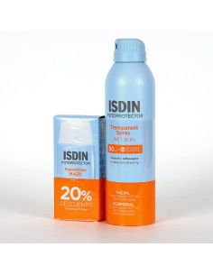 ISDIN PACK Fusion Water Facial SPF 50 50 ml + Transparent spray corporal SPF 50 250 ml
