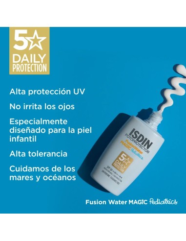 ISDIN PEDIATRICS Pack Fusion Water Facial SPF 50 50 ml + Transparent spray corporal SPF 50 250 ml