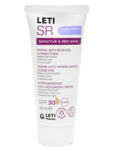 LETI SR Crema Anti-Rojeces Correctora Color SPF 30 40 ml