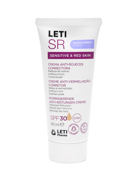 LETI SR Crema Anti-Rojeces Correctora Color SPF 30 40 ml