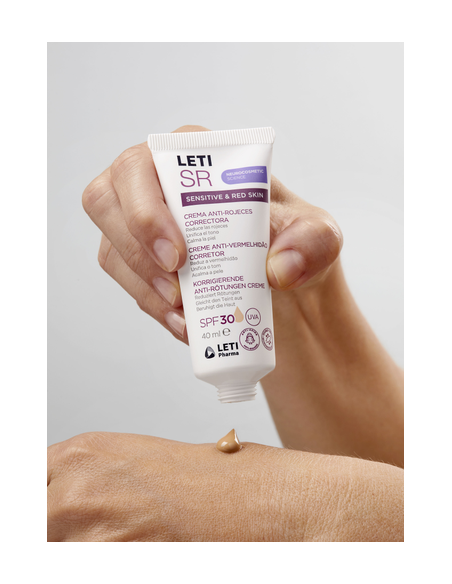 LETI SR Crema Anti-Rojeces Correctora Color SPF 30 40 ml