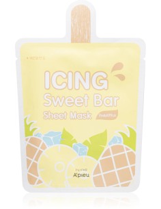 A'PIEU Icing Sweet Bar Sheet Mask Pineapple - Mascarilla Facial Hidratante de Piña