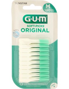 GUM Palillo Interdental Soft-Picks Original Talla M 100 unidades