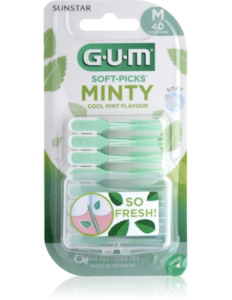 GUM Palillo Interdental Soft-Picks Minty Talla M 40 unidades