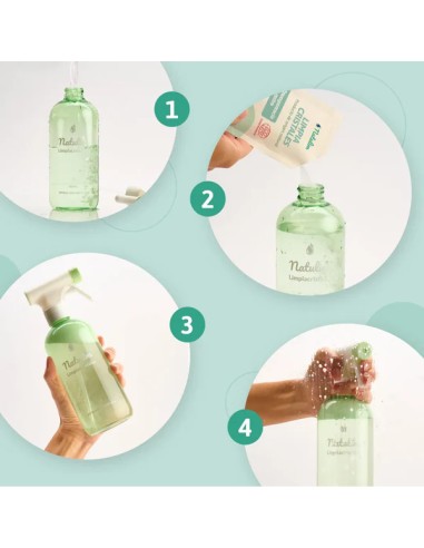 NATULIM Limpiacristrales 2 sobres + Botella