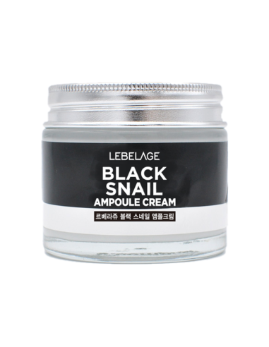 LEBELAGE Black Snail Ampoule Cream - Crema Facial Reafirmante 70 ml