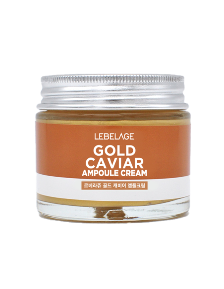 LEBELAGE Gold Caviar Ampoule Cream - Crema Facial Revitalizante 70 ml