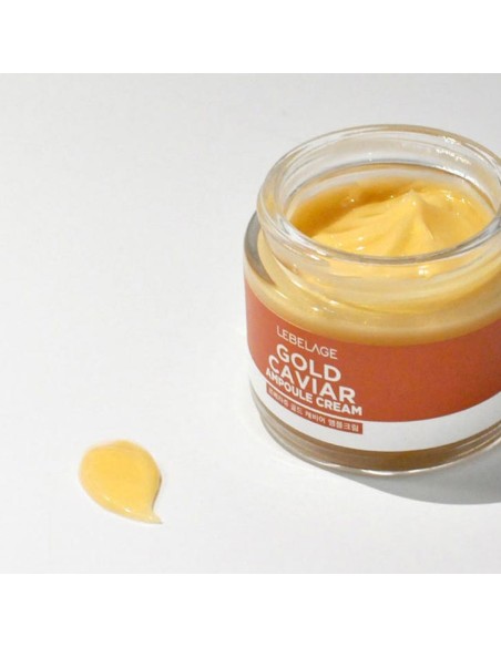 LEBELAGE Gold Caviar Ampoule Cream - Crema Facial Revitalizante 70 ml