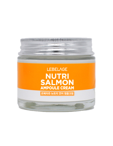 LEBELAGE Nutri Salmon Ampoule Cream - Crema Facial Nutritiva 70 ml