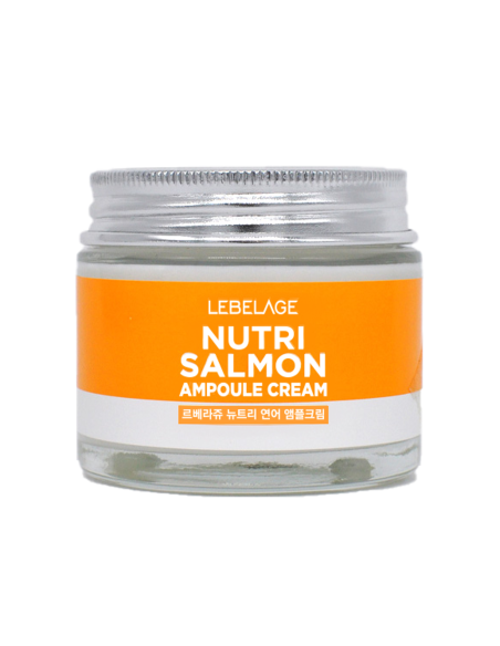 LEBELAGE Nutri Salmon Ampoule Cream - Crema Facial Nutritiva 70 ml