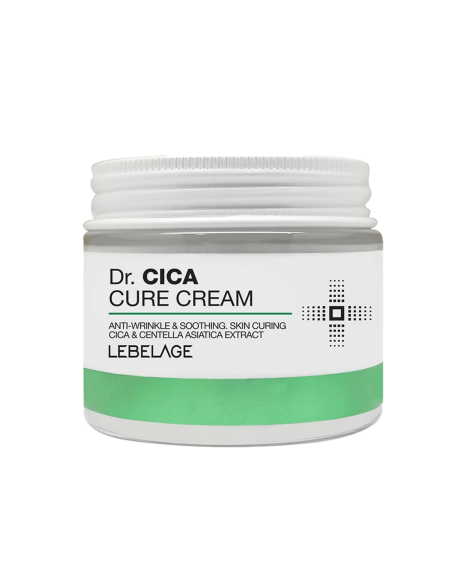 LEBELAGE Dr. Cica Cure Cream - Crema Facial Reparadora y Calmante 70 ml