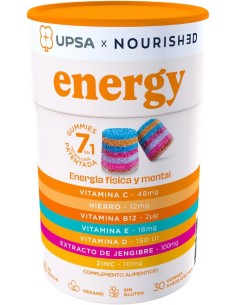 UPSA x NOURISHED 7 en 1 Energy 30 gummies