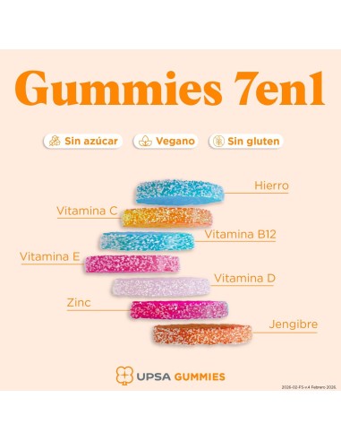 UPSA x NOURISHED 7 en 1 Energy 30 gummies