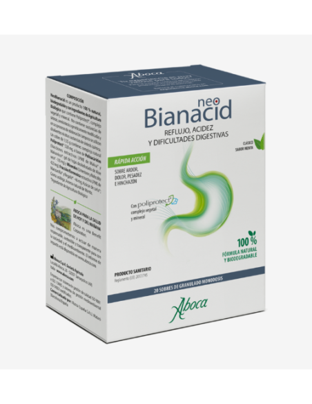 ABOCA Neo Bianacid Sabor Menta 20 sobres granulado monodosis