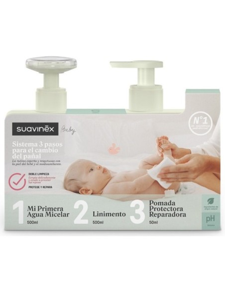 SUAVINEX Pack para Cambio de Pañal en 3 Pasos