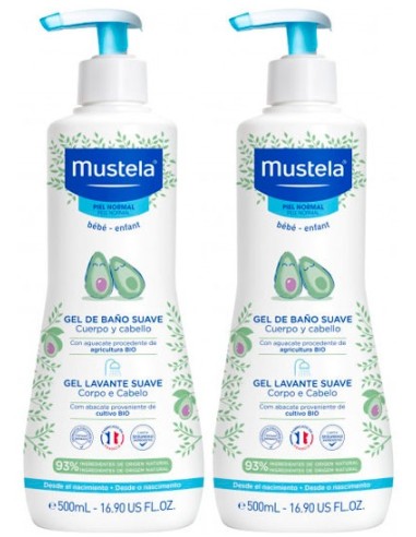 MUSTELA Pack Duplo Gel de Baño Suave 2 x 500 ml