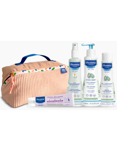 MUSTELA Pack Neceser Vanity Esenciales para tu Bebé
