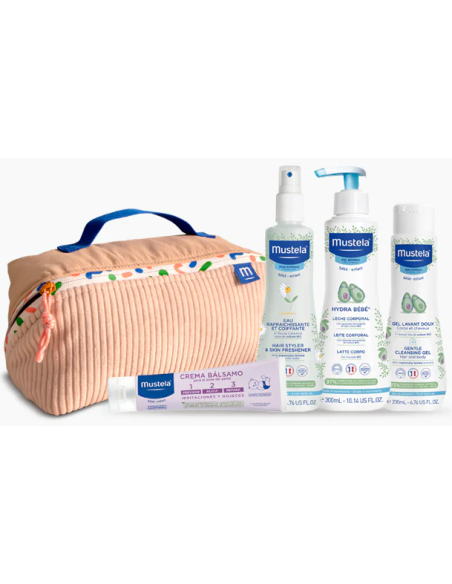 MUSTELA Pack Neceser Vanity Esenciales Bebé