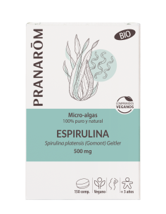 PRANARÔM Micro-Algas Espirulina 500 mg BIO 150 comprimidos PRANARÔM Micro-Algas Espirulina 500 mg BIO 150 comprimidos