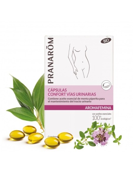 PRANARÔM AROMAFEMINA Confort Vías Urinarias BIO 30 cápsulas