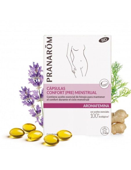 PRANARÔM AROMAFEMINA Confort Pre-Menstrual BIO 30 cápsulas
