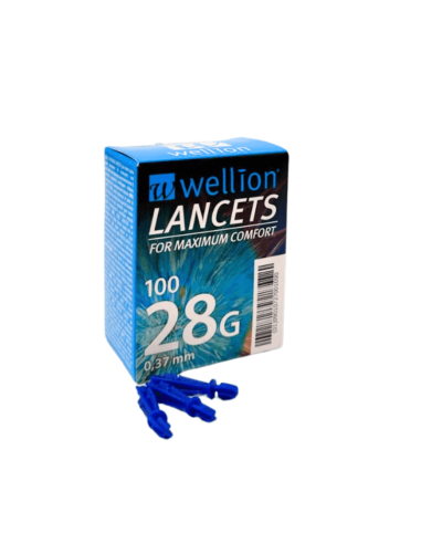 WELLION Lancetas 28G 100 unidades