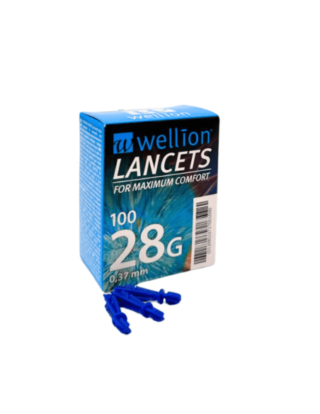 WELLION Lancetas 28G 100 unidades