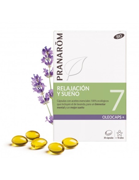 PRANARÔM OLEOCAPS 7 Relajación y Sueño BIO 30 cápsulas