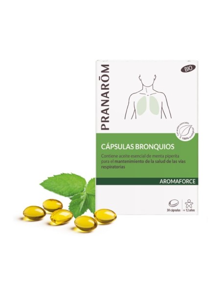 PRANARÔM AROMAFORCE Bronquios BIO 30 cápsulas