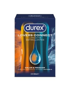 DUREX Lovers Connect Lubricantes Estimulantes Calor y Frescor 2 x 50 ml